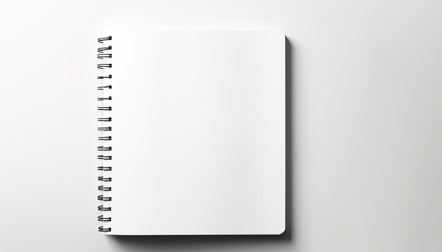 Isolierte Buchseite auf weißem Hintergrund für Ihren kreativen Ausdruck