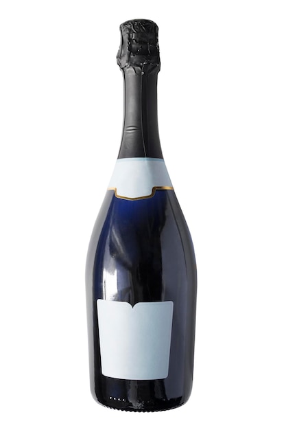 Isolierte Champagnerflasche