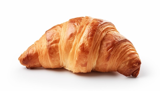 Isolierte Croissant-Seitenansicht