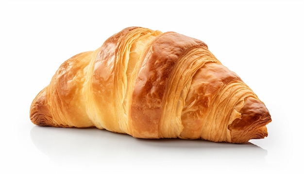 Isolierte Croissant-Seitenansicht