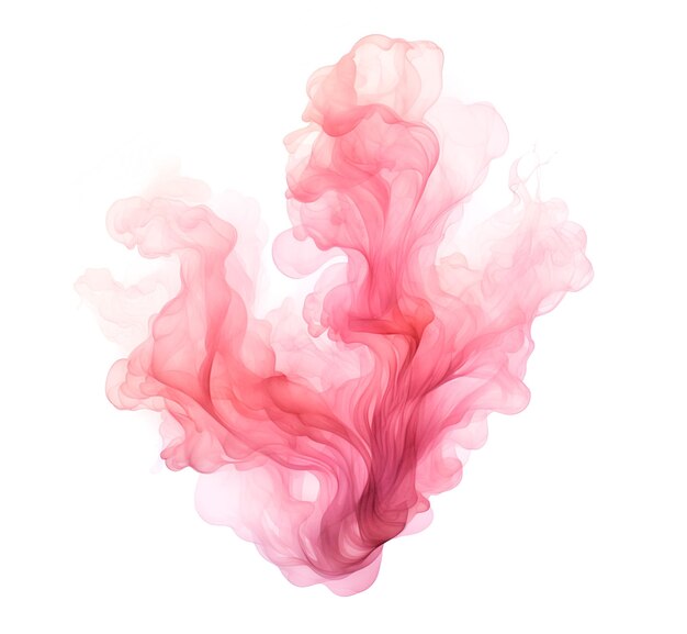 isolierte flüssige Rauchbewegung Aquarell Spritzfarbe Tinte zurück