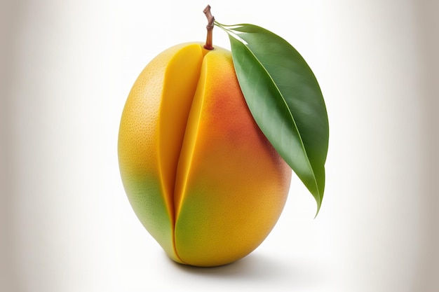 Isolierte Mango auf weißem Hintergrund