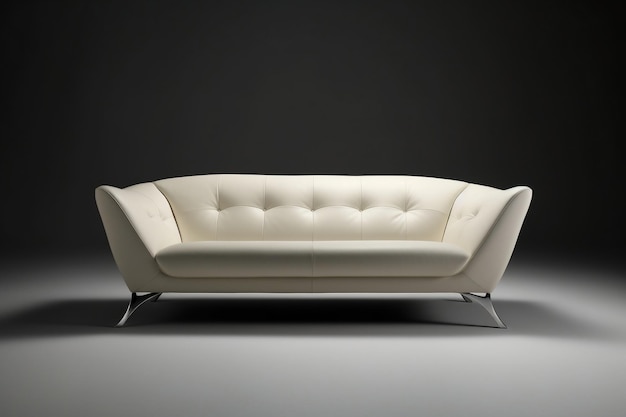 Isolierte moderne Sofa-Generative KI