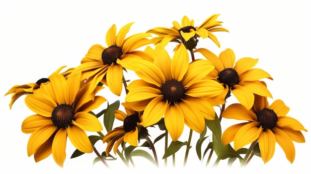 Isolierte Rudbeckia Elegance auf weißem Hintergrund