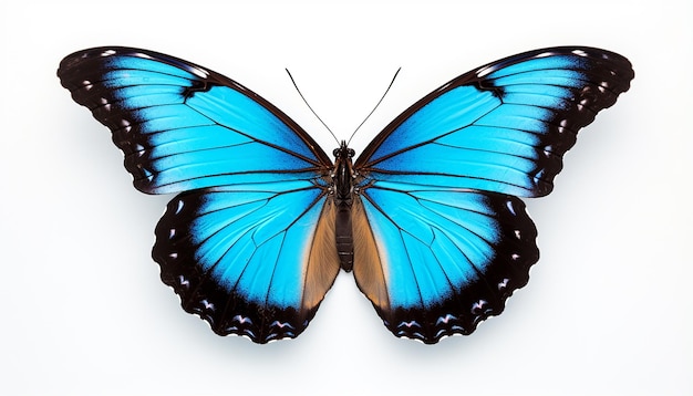 Isolierte schöne Schmetterlingsseitenansicht