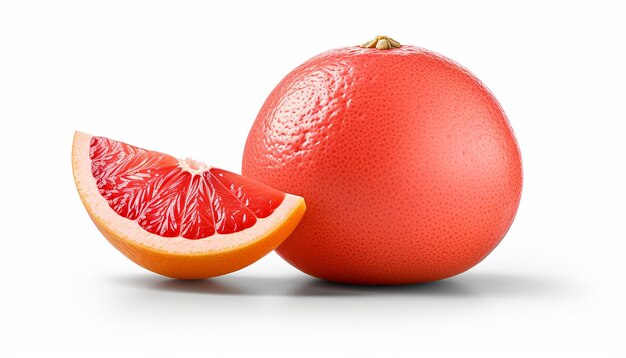 Isolierte Seitenansicht Grapefruit