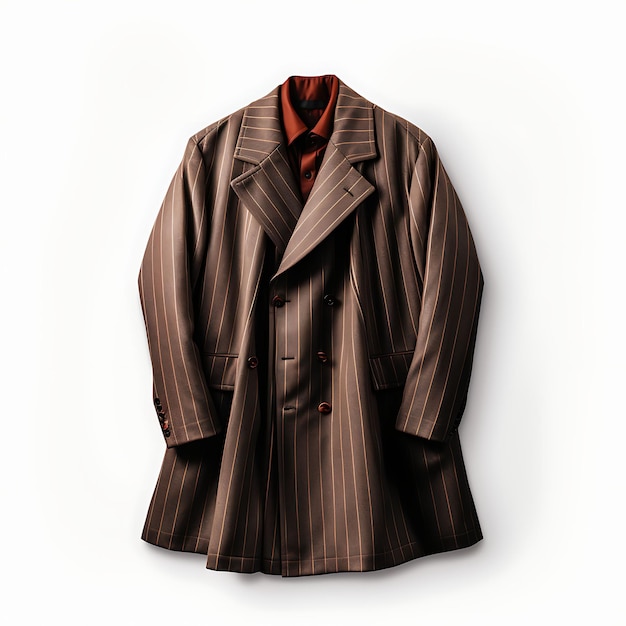 Isolierter Anzug aus dem Jazz-Zeitalter Typ Zoot Anzug Material Wolle Farbe Konzept Pin Traditionelles Kleidungsdesign