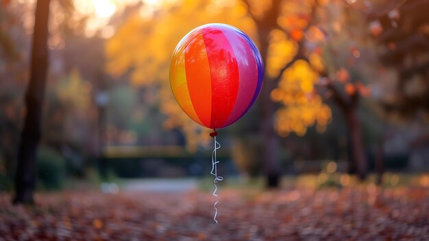 Isolierter Ballon mit den Farben der LGBT-Flagge Gay Pride39s Tag Zeichen und Symbole des Respekts