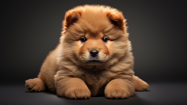 Isolierter Chow-Chow-Welpe