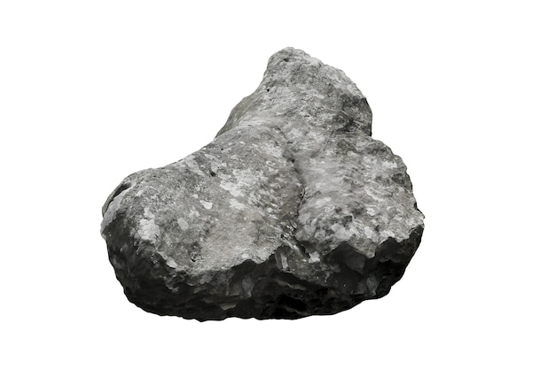 isolierter Fels auf weißem Hintergrund