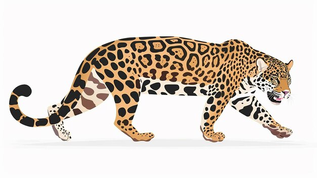 Isolierter Leopard