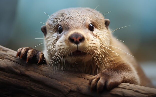 Isolierter Otter