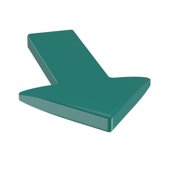 Isolierter Pfeil 3D-Darstellungsrendering