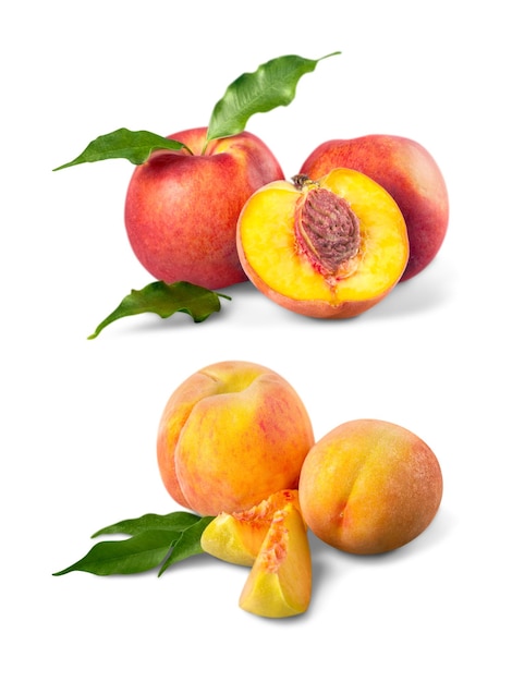 Isolierter Pfirsich
