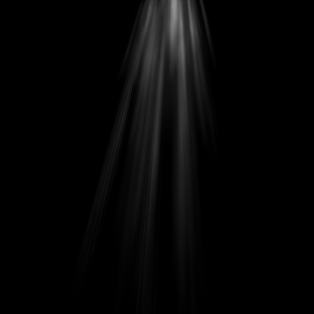 Isolierter Sonnenlicht-Effekt auf schwarzem Hintergrund