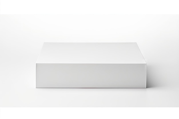 Isoliertes weißes Karton-Mockup-Design mit einem Beschneidungspfad