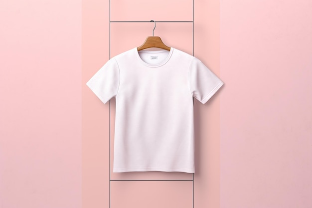 Isoliertes weißes T-Shirt-Modellfoto