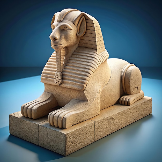 Foto isometrische sphinx