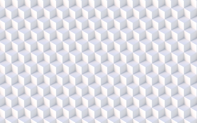 Isometrischer weißer Muster-Hintergrund der Würfel-3d