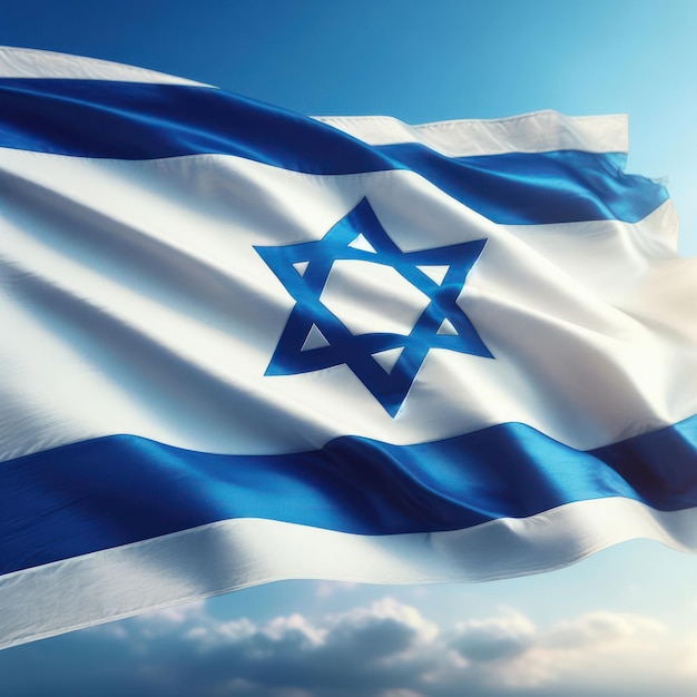 Foto israel-flagge ai erzeugt