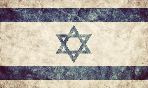 Israel-Grunge-Flagge Artikel aus meiner Vintage-Retro-Flaggen-Sammlung