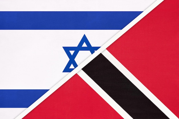 Israel und Trinidad und Tobago Symbol der israelischen Nationalflaggen des Landes