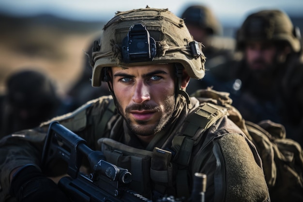 Foto israelische soldaten im aktiven dienst bei militäreinsätzen