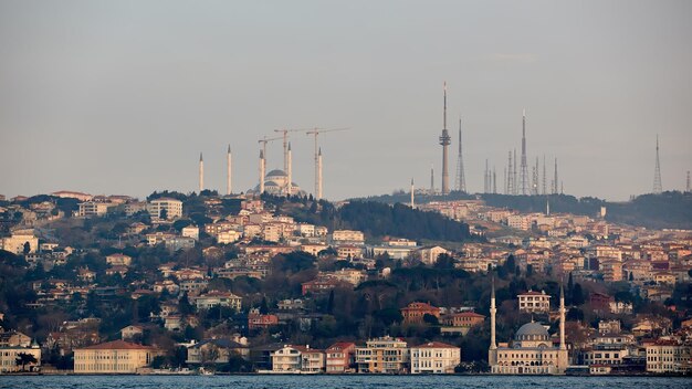 Istanbul Camlica Moschee oder Camlica Tepesi Camii im Bau Camlica Moschee ist die größte Moschee in Kleinasien Istanbul Türkei