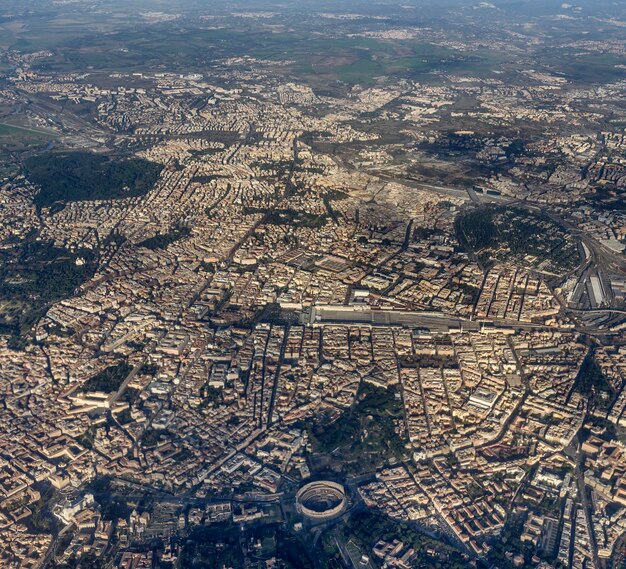 Itália Lazio vista aérea de Roma