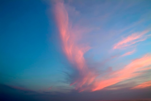 Italia, nubes al atardecer