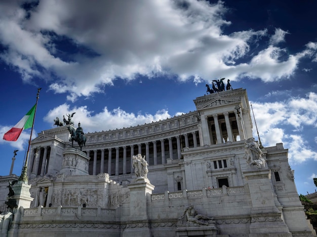 Italia, Roma, vista del Palacio Victoriano (Vittoriano)