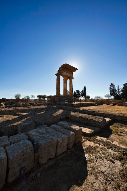 Itália Sicília Agrigento Templos Gregos Vale Castore e Polluce Templo Hera Temple