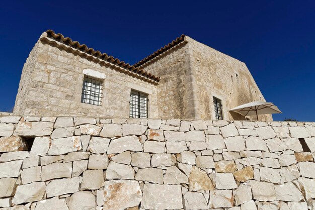 Itália, Sicília, campo (província de Ragusa), típica casa siciliana de pedra