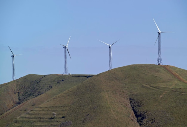 ITALIA Sicilia Francofonte turbinas de energía eólica