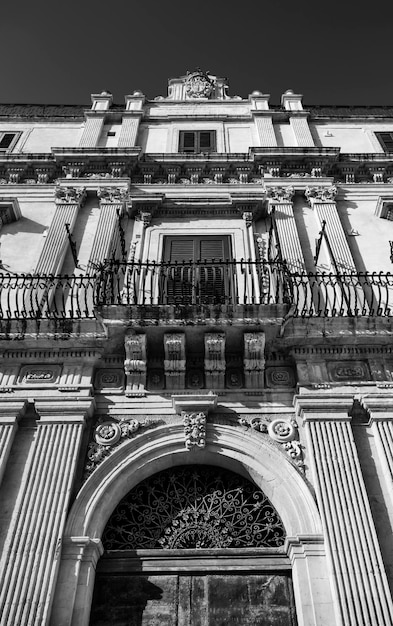 Italia, Sicilia, Noto (provincia de Siracusa), fachada barroca