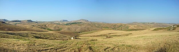 Itália, Sicília, província de Caltanissetta, zona rural.