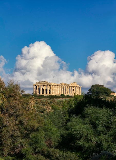 Italia, Sicilia, Selinunte, templo griego de Hera (409 a. C.)