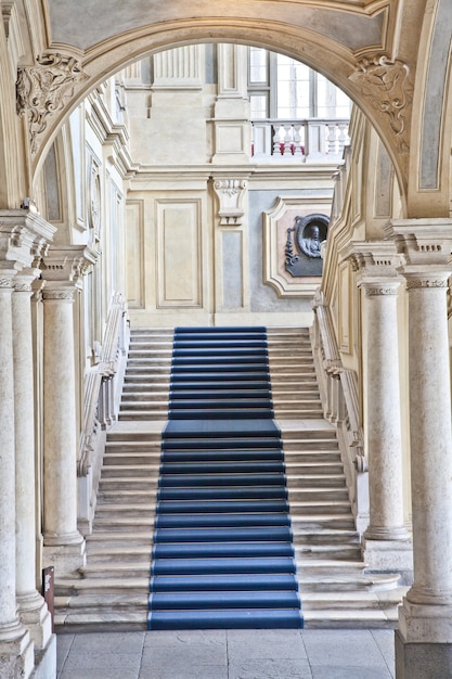 Italia - Turín. Interior del Palacio Real Palazzo Madama