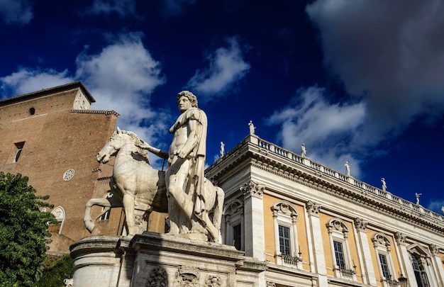 Italien, Rom, Campidoglio-Platz, römische Statue