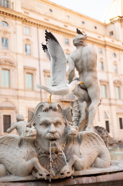 Italien Rom Stadtzentrum Skulpturen und Satzung
