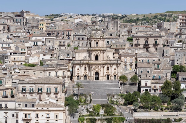 Italien Sizilien Modica Provinz Ragusa St. George Cathedral barocke Fassade