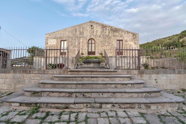 Italien, Sizilien, Provinz Ragusa, Land; elegantes privates Bauernhaus, Blick auf den Eingang