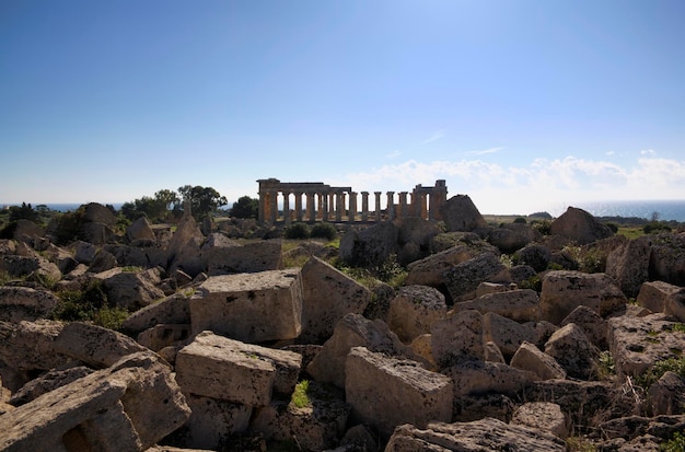 Italien, Sizilien, Selinunt, griechischer Hera-Tempel (409 v. Chr.)