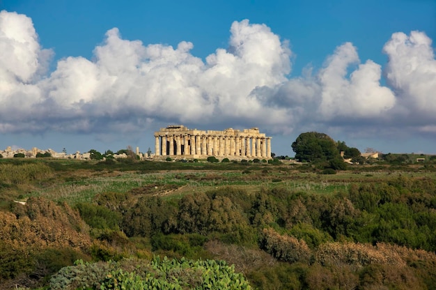 Italien, Sizilien, Selinunt, griechischer Hera-Tempel (409 v. Chr.)
