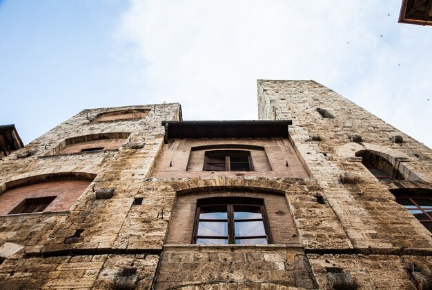 Italien, Toskana. San Gimignano mittelalterliche Stadt mit 14 Wehrtürmen