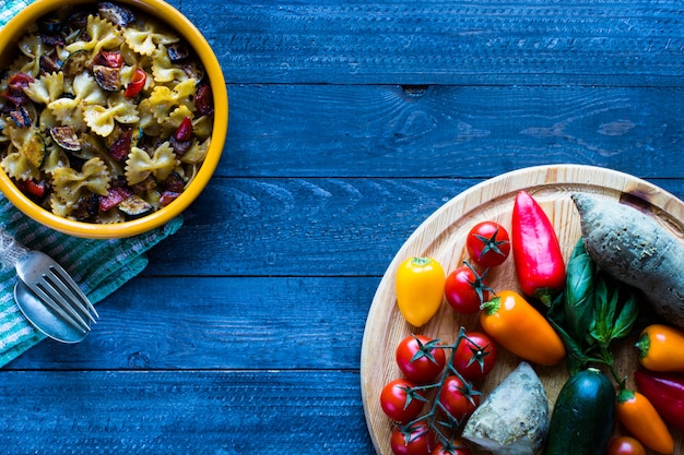 Italienische Pasta mit Gemüse