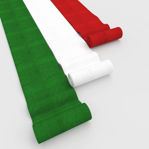 Italienischer Fahnenteppich