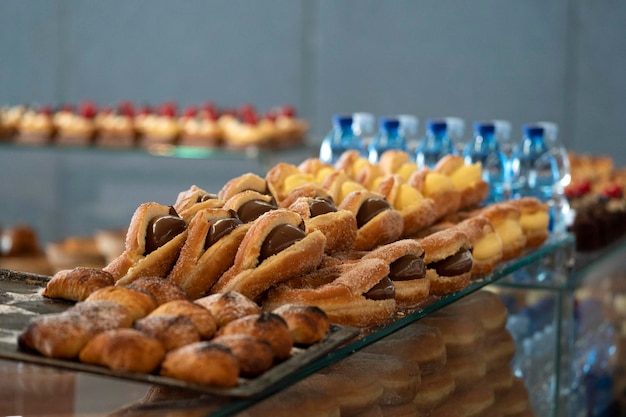 Italienischer Gebäckkuchen auf Stand