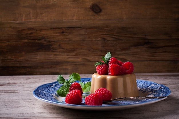 Italienischer Nachtischkaffee Panna Cotta