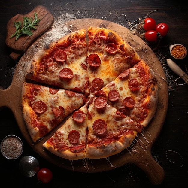 Italienisches Gericht, köstliche ganze Pizza